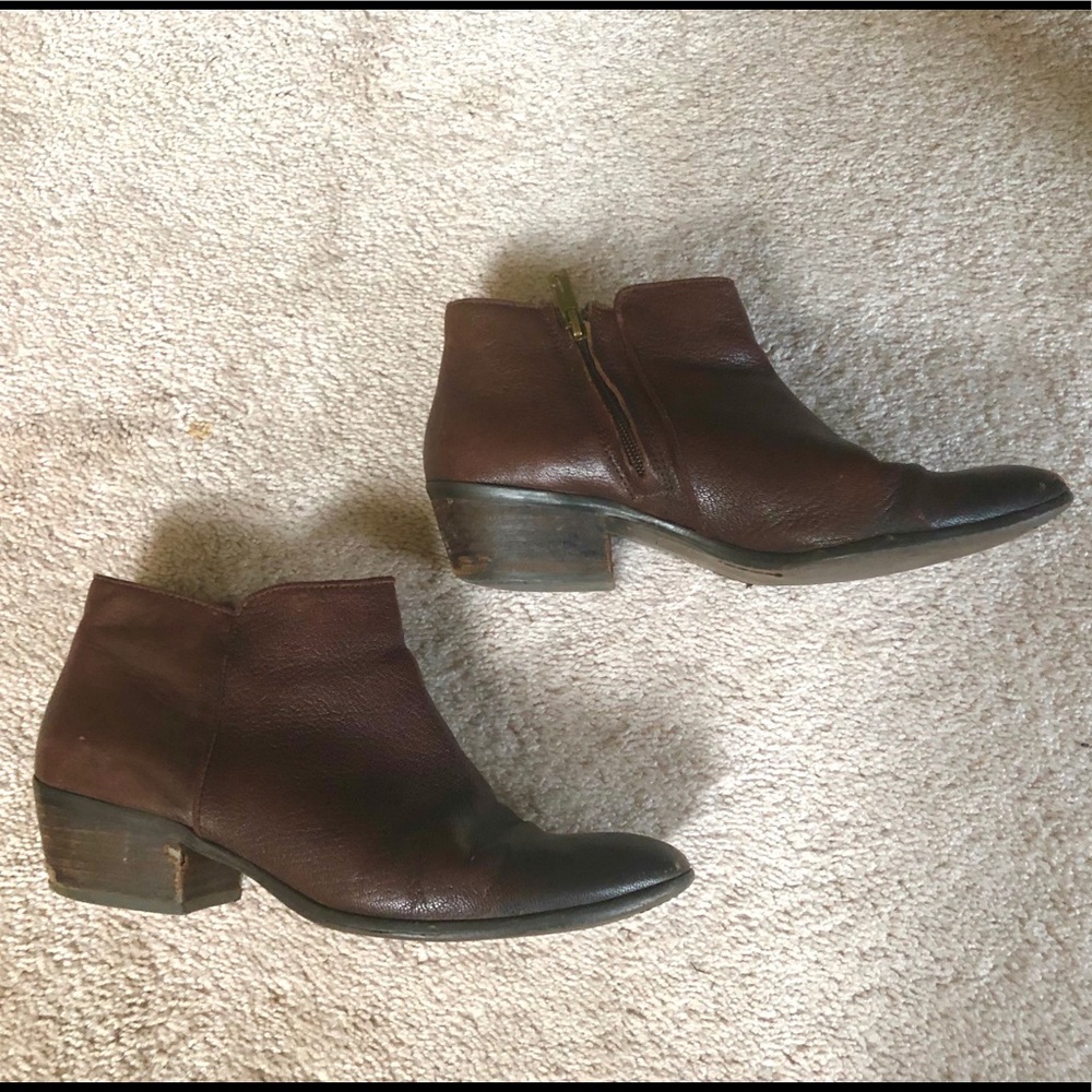 Sam Edelman Chocolate brown leather Ankle Boots